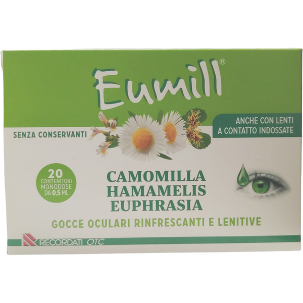 Eumill Gocce Oculari Rinfrescanti E Lenitive 20 Flaconcini Monodose Da 0,5 Ml-image