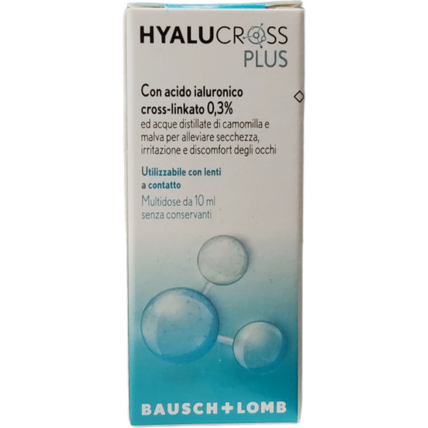 Hyalucross Plus Gocce Oculari Flacone Multidose 10 Ml - Sollievo E Comfort Per Occhi Secchi-image