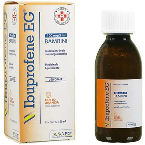 Ibuprofene EG Bambini Sospensione Orale Gusto Arancia 150Ml-image