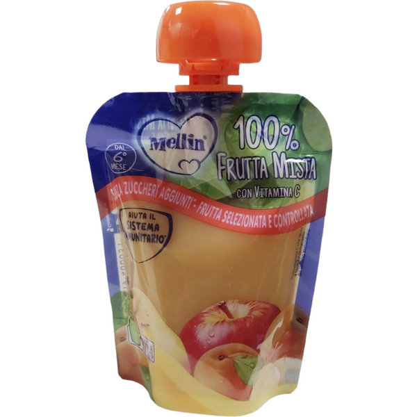 Mellin Merenda 100% Frutta Mista Con Vitamina C Pouch 90 Gr-image