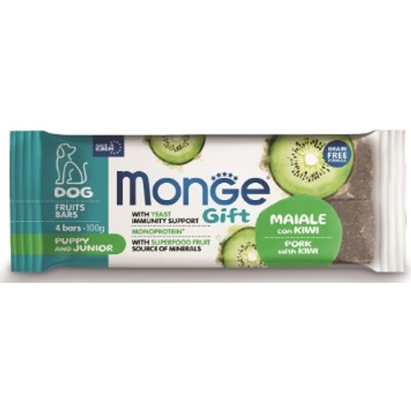 Monge Gift Puppy And Junior Dog Maiale Con Kiwi Fruit Bars-image