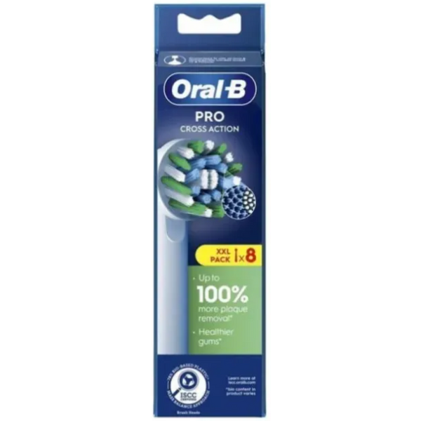 ORAL-B 8 Testine Di Ricambio Per Spazzolini Elettrici Cross Action-image