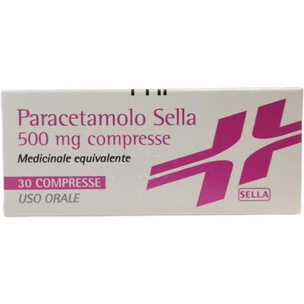 Paracetamolo Sella 500 Mg Analgesico Antipiretico 30 Compresse-image