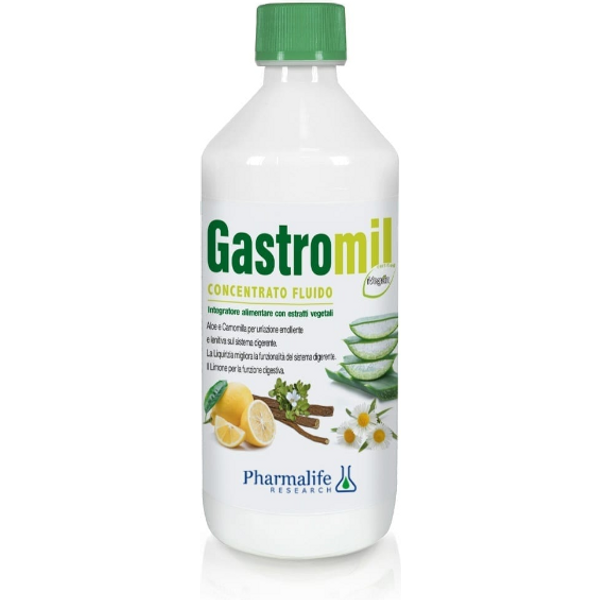 Pharmalife Research Gastromil Concentrato Fluido 500 Ml - Integratore Alimentare Per Il Benessere Digestivo-image