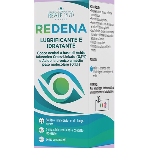 Reale 1870 Redena Gocce Oculari 10 Ml - Collirio Lubrificante E Idratante-image