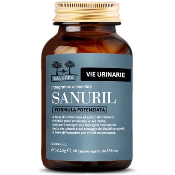 Salugea Sanuril Formula Potenziata 60 Capsule - Integratore Per Le Vie Urinarie-image