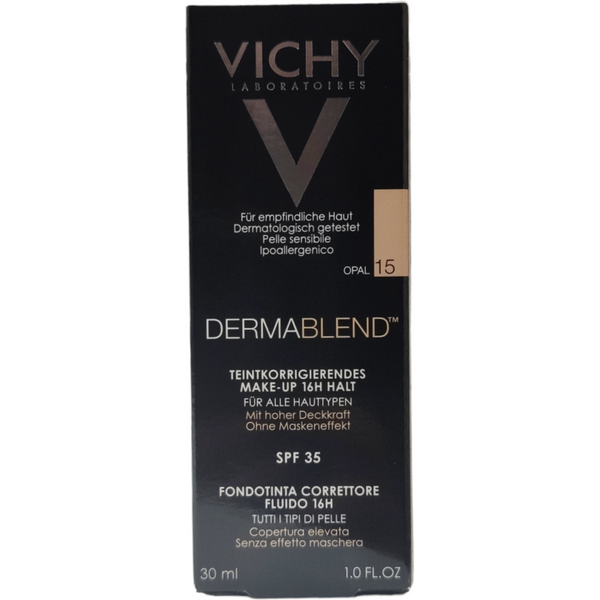 Vichy Dermablend Fondotinta Correttore Fluido 16H Nr 15 Opal Spf 35 30 Ml-image