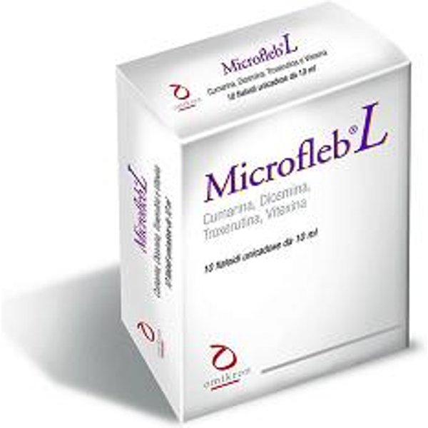 Microfleb L Flaconcini Da 10ML - Per Il Gonfiore E La Pesantezza Degli Arti Inferiori-image