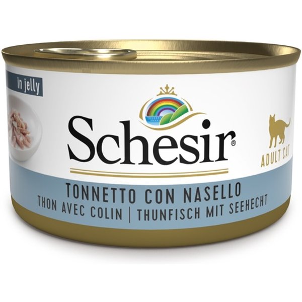 Schesir Gatto Jelly Tonnetto Nasello 70GR (Lattina)-image