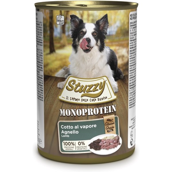 Stuzzy Cane Monoproteico Adult Agnello 400GR (Lattina)-image