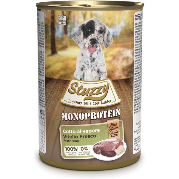Stuzzy Cane Monoproteico Puppy Vitello 400GR (Lattina)-image