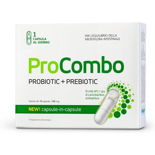 Procombo Integratore Per Il Benessere Della Flora Intestinale 10 Capsule-image