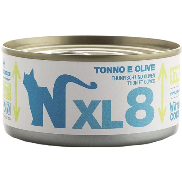 Natural Code Gatto XL8 Tonno Olive 170GR (Lattina)-image