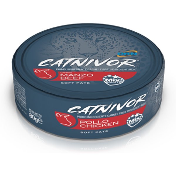 Nextmune DRN Catnivor Gatto Pate' Manzo 80GR (Lattina)-image