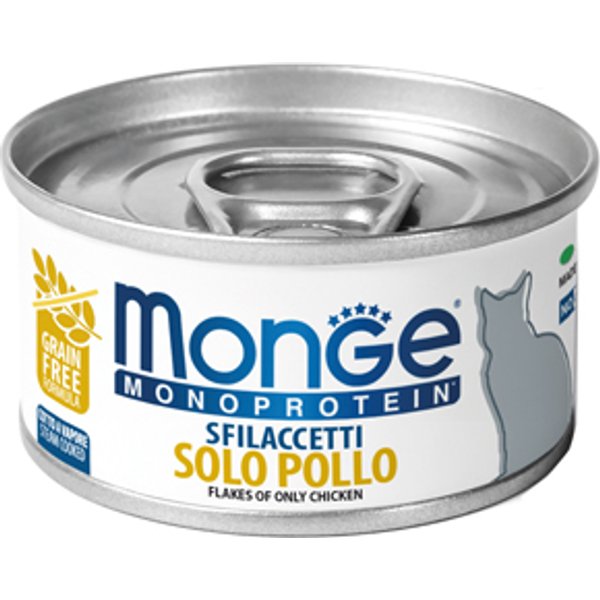 Monge Gatto Monoproteico Solo Pollo 80GR (Lattina)-image