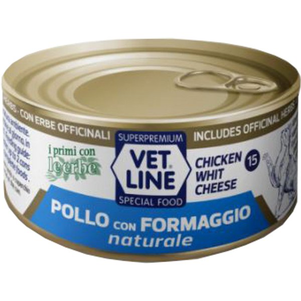 Olistika VET Line Gatto Pollo Formaggio 70GR (Lattina)-image