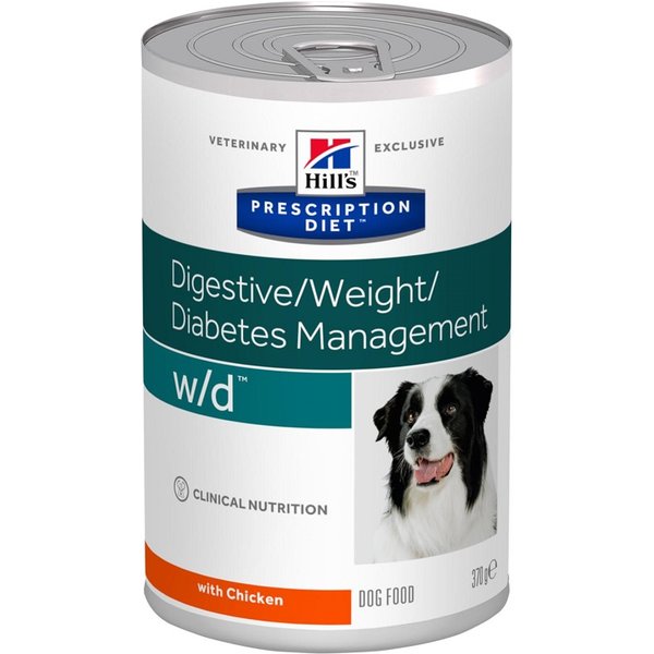 Hill's Cane Diet W/D Digestive Weight Diabetes Management Pollo 370GR (Lattina)-image