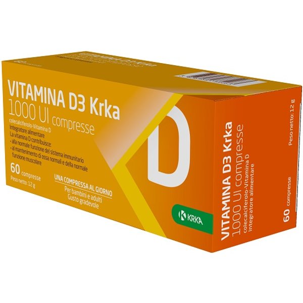 Vitamina D3 Krka 1000 UI 60CPR-image