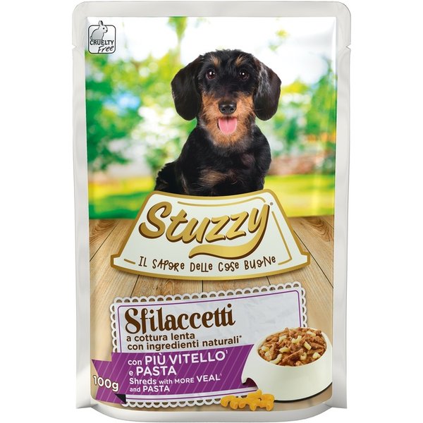 Stuzzy Cane Sfilaccetti Vitello Pasta 100GR (Bustina)-image