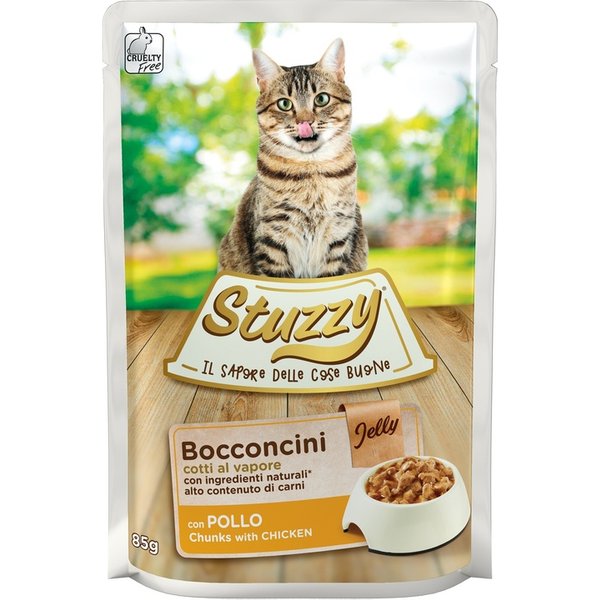 Stuzzy Gatto Bocconcini Jelly Pollo 85GR (Bustina)-image