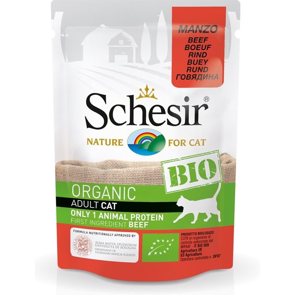 Schesir BIO Gatto Adult Manzo 85GR (Bustina)-image