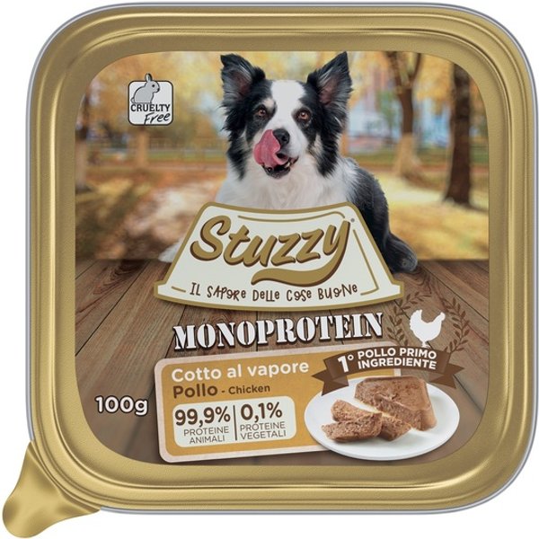 Stuzzy Cane Monoprotein/Monoproteico Pollo 100GR (Vaschetta)-image