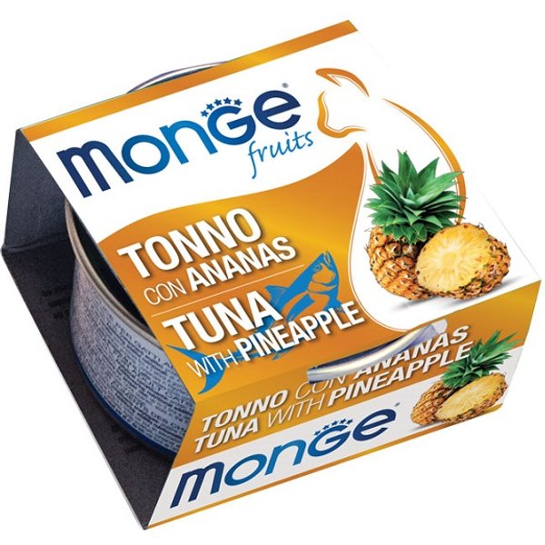 Monge Gatto Fruit Tonno Ananas 80GR (Lattina)-image