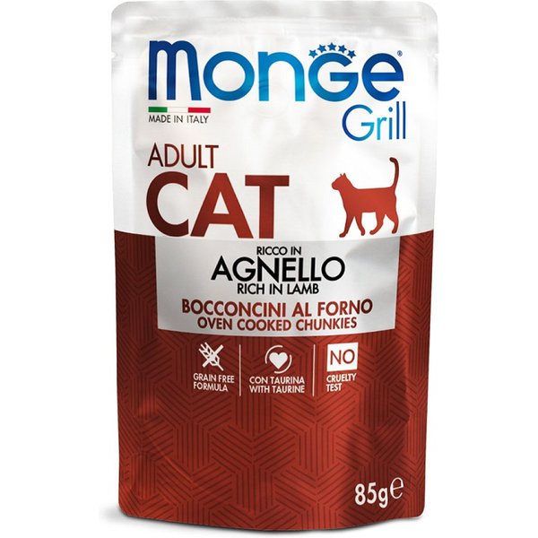 Monge Gatto Grill Adult Agnello 85GR (Bustina)-image