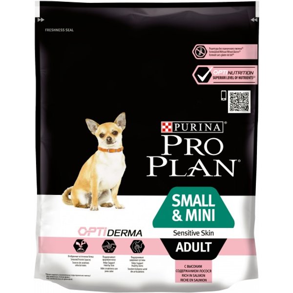 Nestle' Purina PRO Plan Cane Sensitive Skin Small/Mini Adult Salmone 700GR-image
