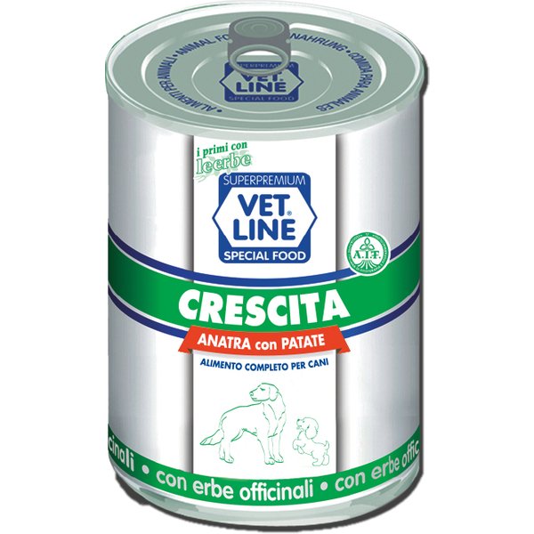 Olistika VET Line Cane Crescita Anatra Patate 400GR (Lattina)-image