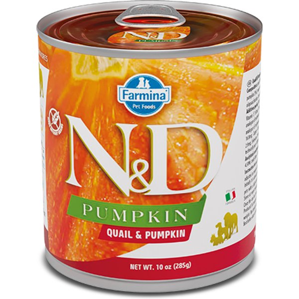 Farmina N&D Pumpkin Cane Adult Quaglia Zucca 285GR (Lattina)-image