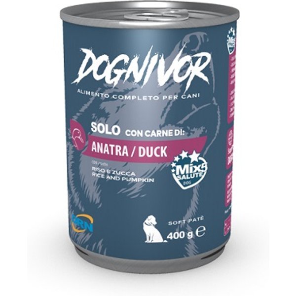 Nextmune DRN Dognivor Cane Solo Anatra Riso Zucca 400GR (Lattina)-image
