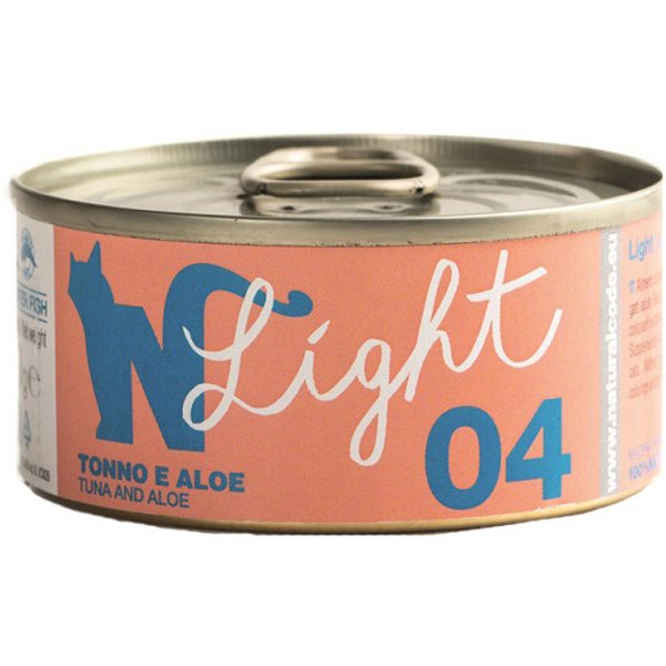 Natural Code Gatto 04 Light Tonno Aloe 4X70Gr (Lattina) Multipack-image