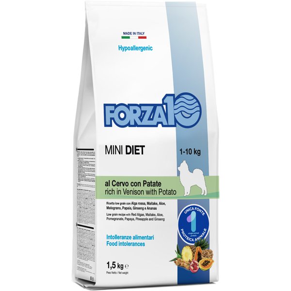 FORZA10 Cane Diet Hypoallergenic Mini Adult Cervo Patate 1,5KG-image