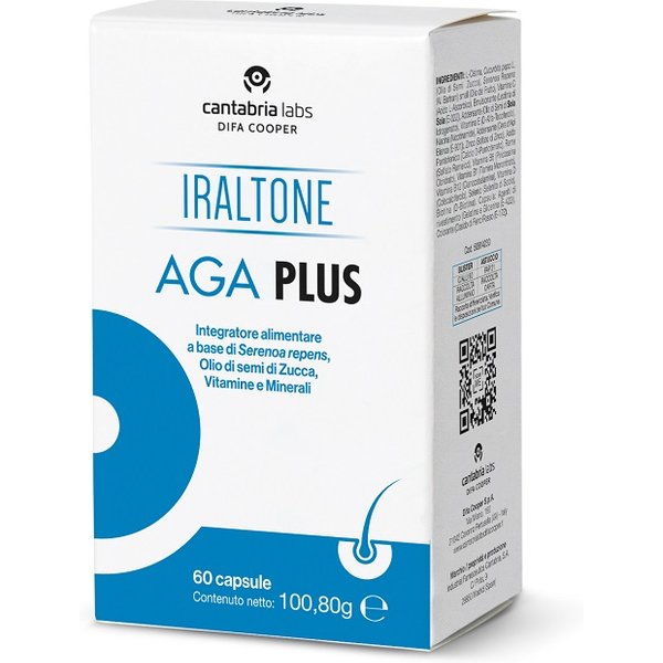 Cantabria Labs Difa Cooper Iraltone AGA Plus 60 Capsule-image