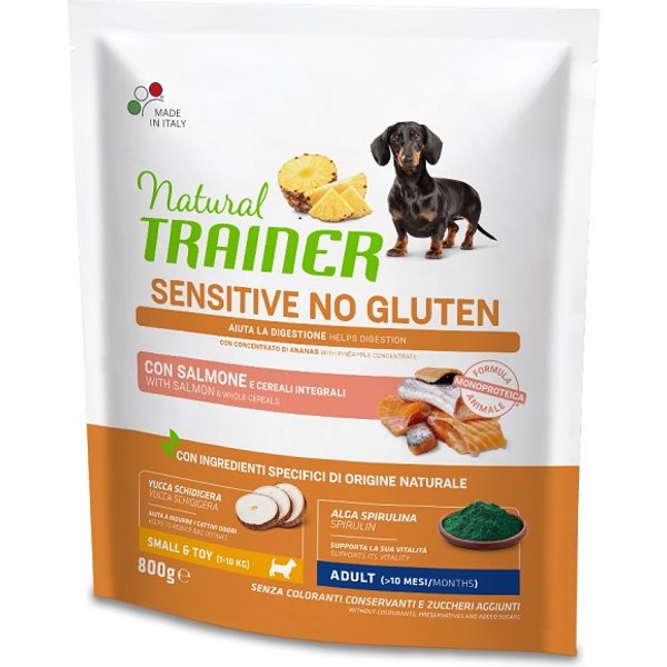 Trainer Natural Cane Sensitive Small/Toy Adult Salmone 800GR-image