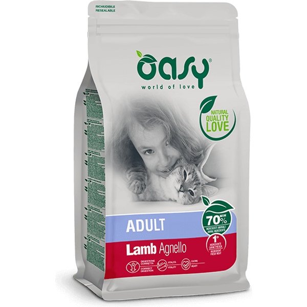 Oasy Gatto Adult Agnello 1,5KG-image