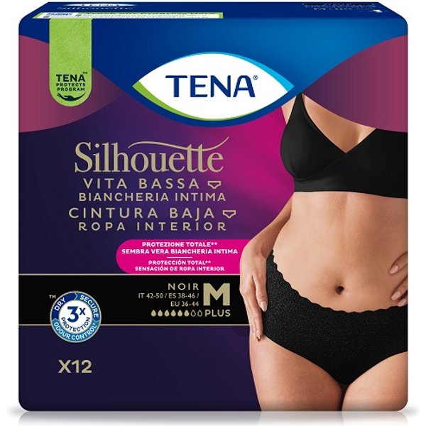 Tena Silhouette Noir M VB 12Pz-image