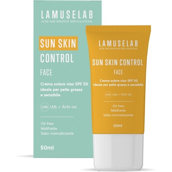 Lamuselab Sun Skin Control SPF 50 Crema Solare Viso Pelle Mista/Grassa E Sensibile 50 Ml-image