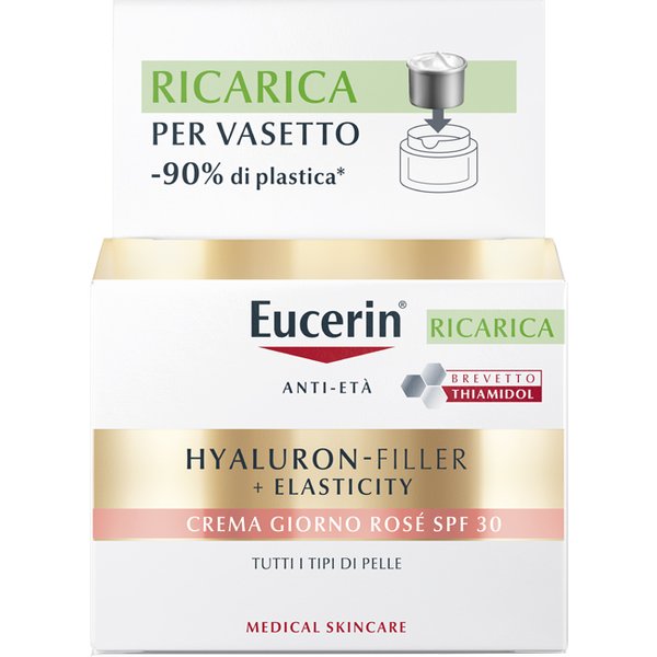 Eucerin Hyaluron-Filler + Elasticity Crema Giorno Anti-Età Rosè Spf30 Ricarica 50Ml-image