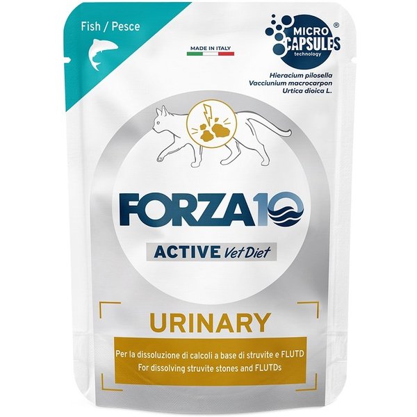 FORZA10 Gatto Diet Urinary Active Pesce 80GR (Bustina)-image