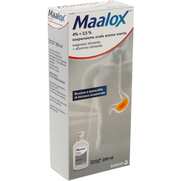 Maalox OS Sosp 250ML 4%+3,5%-image