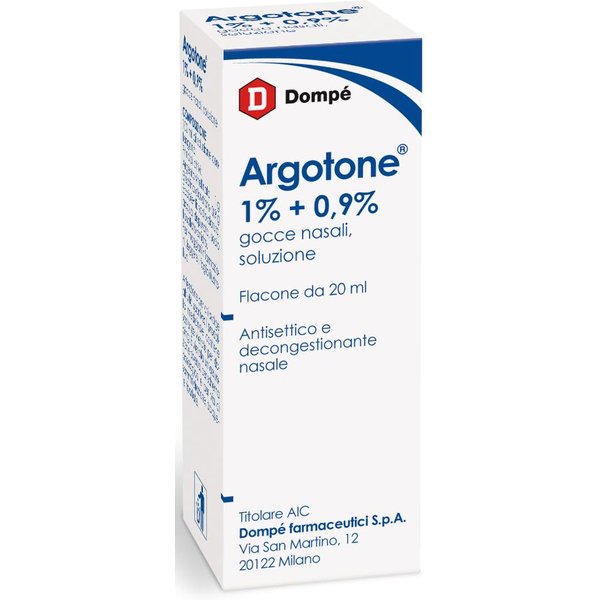 Argotone 1%+0,9% Gocce Nasali 20Ml-image