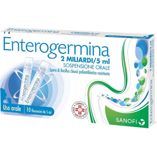 Enterogermina 2 Miliardi - 10 Flaconi Da 5Ml-image