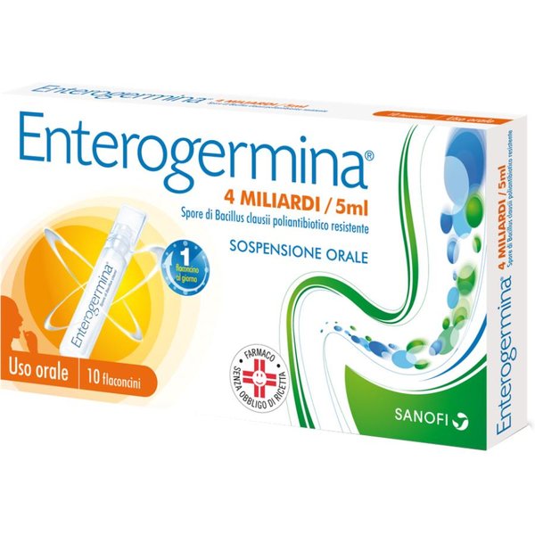 Enterogermina 4 Miliardi - 10 Flaconi Da 5Ml-image