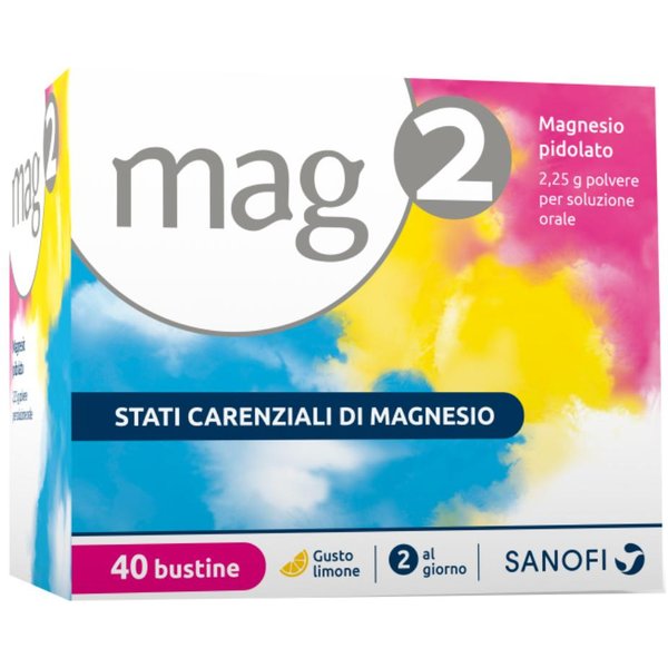 Mag2 Magnesio Pidolato 40 Bustine Da 2,25G-image