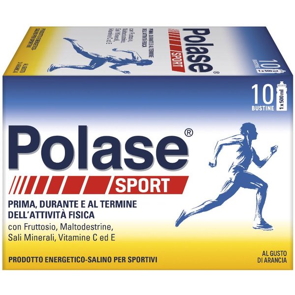 Polase Sport 10 Buste Gusto Arancia - Integratore Alimentare Energetico-Salino Per Sportivi-image
