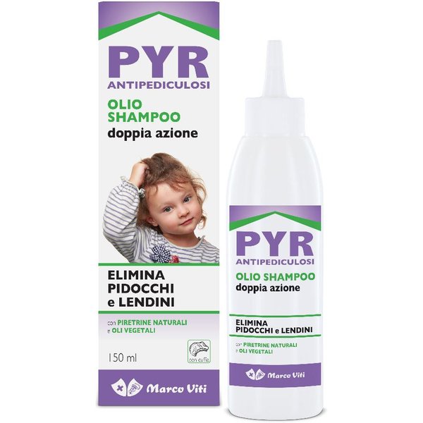 Pyr Antipediculosi Marco Viti Olio-Shampoo Doppia Azione 150 Ml - Elimina Pidocchi E Lendini-image