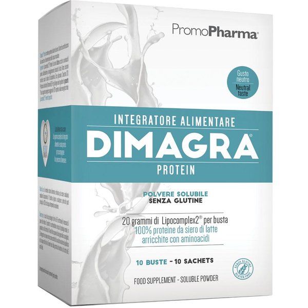 Dimagra Protein Neutro 10 Bustine - Integratore Alimentare-image