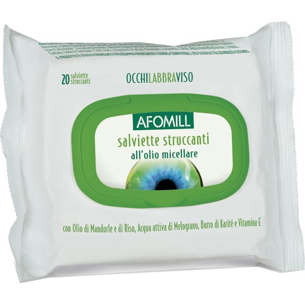 Afomill Salviette Struccanti All'olio Micellare 20 Pezzi-image